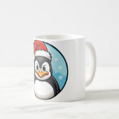 Pinguïn Kerstmis Koffiemok (Voorkant rechts)