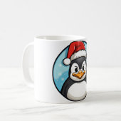 Pinguïn Kerstmis Koffiemok (Voorkant links)