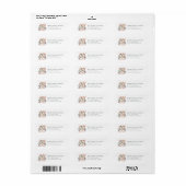 Pinguïn Kerstmis retour adreslabels Etiket (Full Sheet)
