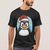 Pinguïn Kerstmis T-shirt (Voorkant)