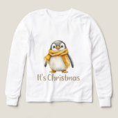 Pinguïn Kerstmis T-Shirt (Voorkant)