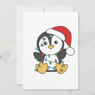 Pinguïn Kerstmis Winter Dieren Vakantie Pinguïns Feestdagenkaart