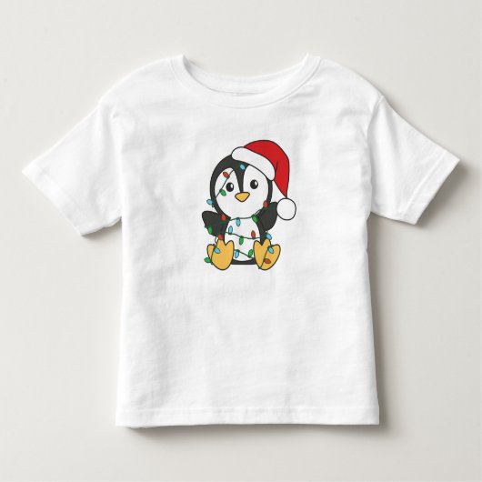 Pinguïn Kerstmis Winter Dieren Vakantie Pinguïns Kinder Shirts (Voorkant)
