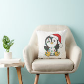 Pinguïn Kerstmis Winter Dieren Vakantie Pinguïns Kussen (Stoel)