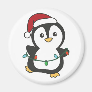 Pinguïn Kerstmis Winter Dieren Vakantie Pinguïns Magneet