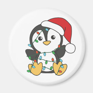 Pinguïn Kerstmis Winter Dieren Vakantie Pinguïns Magneet