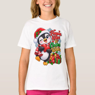 Pinguïn Kerstwensen T-shirt