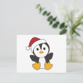 Pinguïn kerstwinter winterdieren pinguïn pos briefkaart (Staand voorkant)
