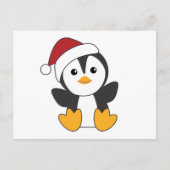 Pinguïn kerstwinter winterdieren pinguïn pos briefkaart (Voorkant)