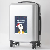 Pinguïn kerstwinter winterdieren pinguïns sti sticker (Koffer)