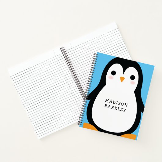 Pinguïn Kinderen Schattig Notitieboek (Binnen)