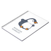 Pinguïn Kinderen Schattig Notitieboek (Linkerzijde)