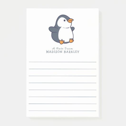 Pinguïn Kinderen Schattig Post-it® Notes (Voorkant)