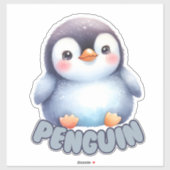 PINGUÏN - KINDERKAMER STICKER (Vel)
