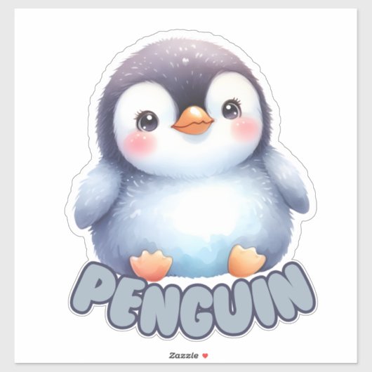 PINGUÏN - KINDERKAMER STICKER (Vel)