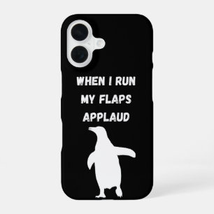 pinguïn klapt onfatsoenlijk toepassend verlegen iPhone 16 hoesje