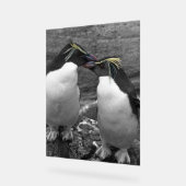 Pinguïn Kleurensplash Acryl Bord (Hoek)