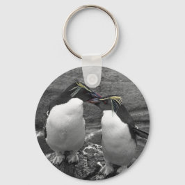 Pinguïn Kleurensplash Sleutelhanger