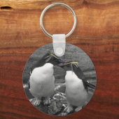 Pinguïn Kleurensplash Sleutelhanger (Voorkant)