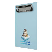 Pinguïn Klimaatverandering Behoud Ontwerp Mini Klembord (Angled2)