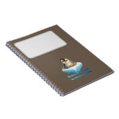 Pinguïn Klimaatverandering Behoud Ontwerp Notitieboek (Rechterzijde)