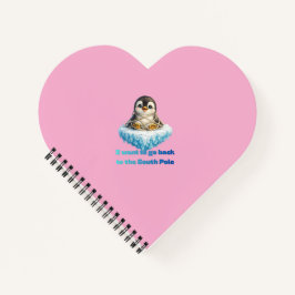 Pinguïn Klimaatverandering Behoud Ontwerp Notitieboek
