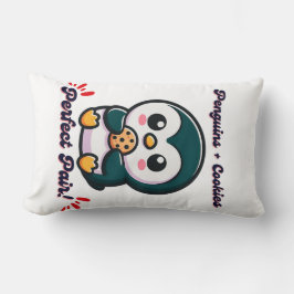 Pinguïn koekjes schattige cartoon karakter snacken kussen