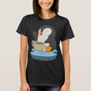 Pinguïn koffiekopje t-shirt