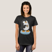 Pinguïn koffiekopje t-shirt (Voorkant volledig)
