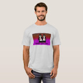 Pinguïn Koppel met Hartjes T-shirt (Voorkant volledig)