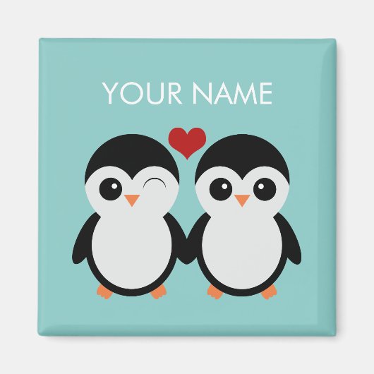  pinguïn koppelmagneet magneet (Voorkant)