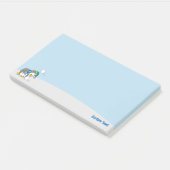 Pinguïn krijgt een sneeuwbal Post-it Notes (Schuin)