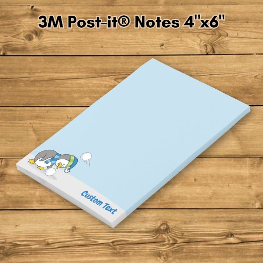 Pinguïn krijgt een sneeuwbal Post-it Notes