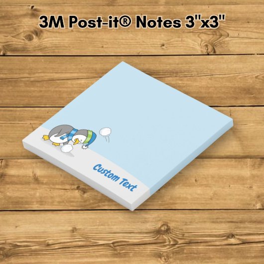 Pinguïn krijgt een sneeuwbal Post-it Notes