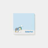Pinguïn krijgt een sneeuwbal Post-it Notes (Voorkant)