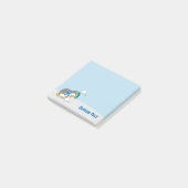 Pinguïn krijgt een sneeuwbal Post-it Notes (Schuin)