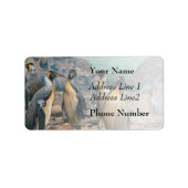 pinguïn kudde etiket (Voorkant)