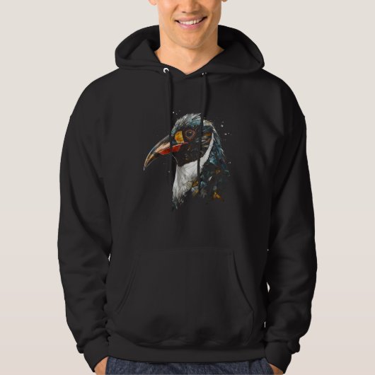 Pinguïn kunstwerk dierentuin dier pinguïn hoodie (Voorkant)