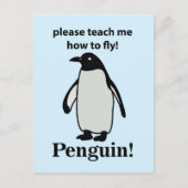 Pinguïn, leer me alsjeblieft hoe ik een grappige p briefkaart (Voorkant)