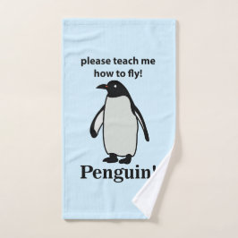 Pinguïn, leer me alsjeblieft hoe ik een grappige p handdoek