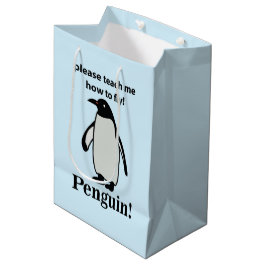 Pinguïn, leer me alsjeblieft hoe ik een grappige p medium cadeauzakje