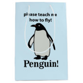 Pinguïn, leer me alsjeblieft hoe ik een grappige p medium cadeauzakje (Voorkant)