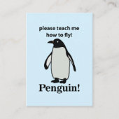 Pinguïn, leer me alsjeblieft hoe ik een grappige p visitekaartje (Voorkant)