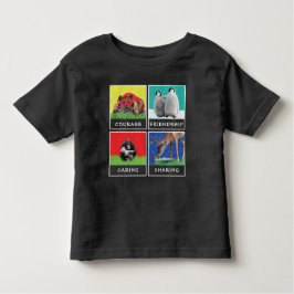 Pinguïn, Leeuw, Hert, Aap T-shirt Personaliseer