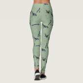 Pinguïn Leggings met Bellen (Lichtgroen) (Achterkant)