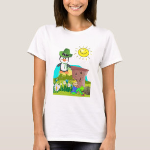pinguïn leprechaun , de dag van de gelukkige st . t-shirt