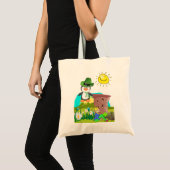 pinguïn leprechaun , de dag van de gelukkige st . tote bag (Voorkant (product))