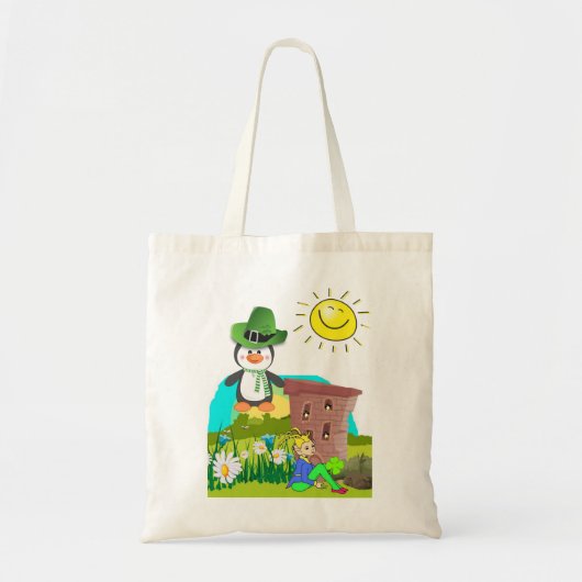 pinguïn leprechaun , de dag van de gelukkige st . tote bag (Voorkant)