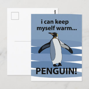Pinguïn Leuk Dier Grappig Briefkaart