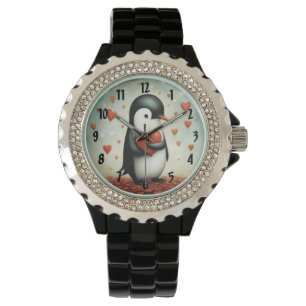 Pinguïn Liefde 1 Horloge